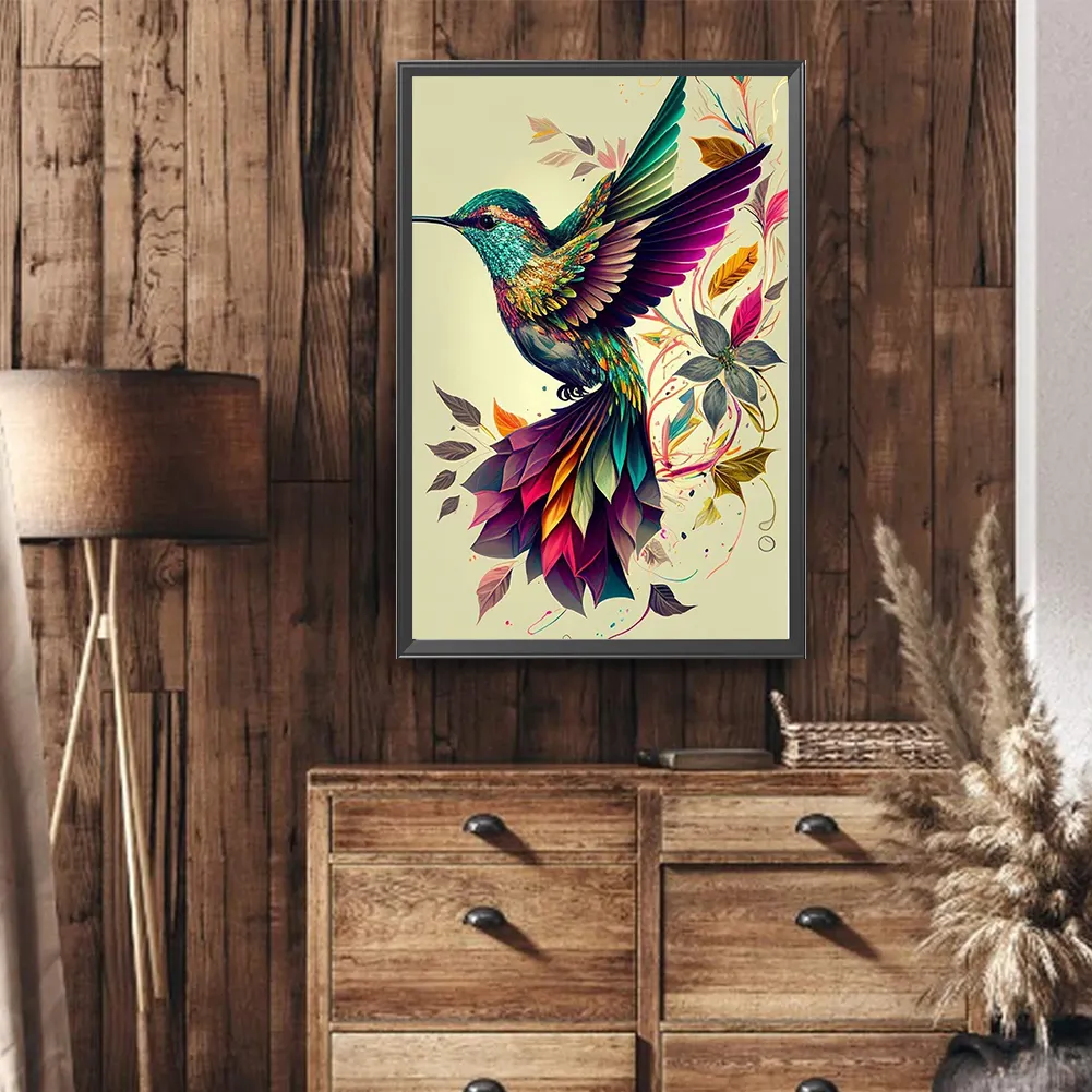 Diamond Painting - Full Round Drill - Hummingbird(Canvas|40*60cm)