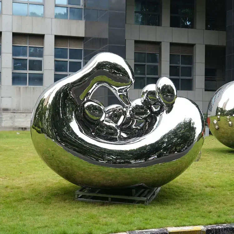 Stainless Steel Duck Sculpture