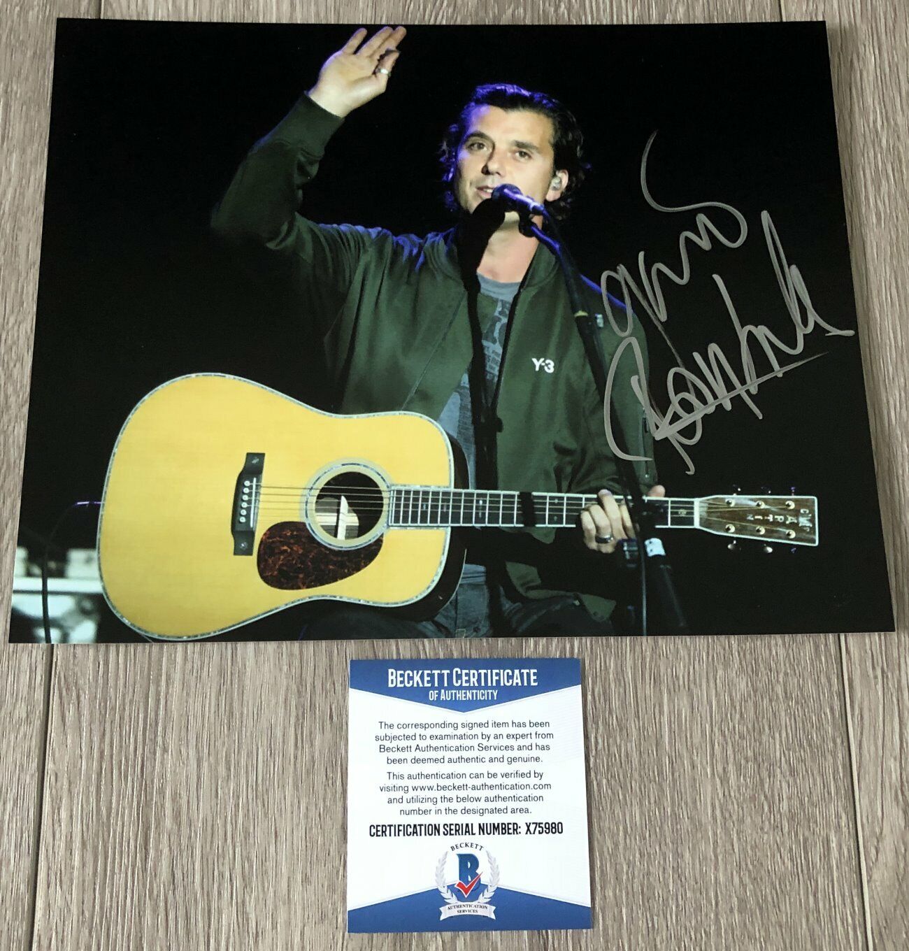 GAVIN ROSSDALE SIGNED AUTOGRAPH BUSH INSTITUTE 8x10 Photo Poster painting B w/PROOF BECKETT COA