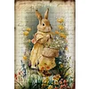 Retro Bunny - 11CT Stamped Cross Stitch - 40*60cm