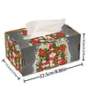 (US Local)Xmas Snowman Diamond Painting Tissue Box Wooden Diamond Art Tissue Storage Box