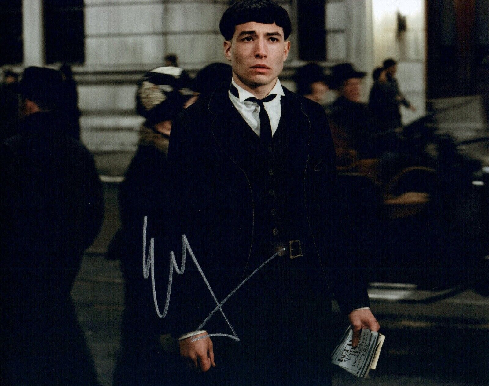 Ezra Miller Signed Autographed 8x10 Photo Poster painting FANTASTIC BEASTS Credence Barebone COA