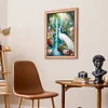 Diamond Painting -DIY Round Drill White Peacock