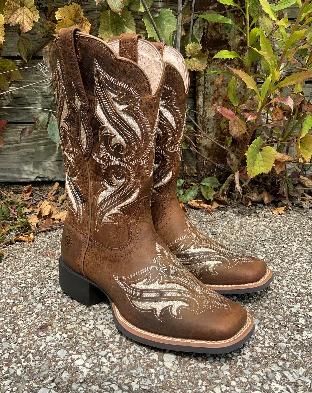 Ariat Women's Round Up Bliss Square Toe Boots 10034056