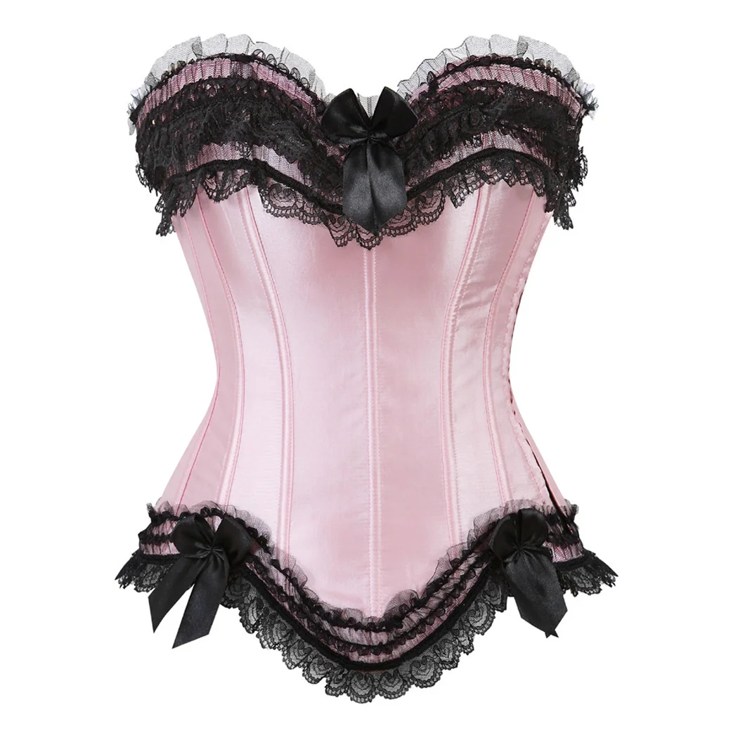 Churchf Churchf Court Corset Up And Down Lace Plastic Set, Can Be Mixed Batch A Hair