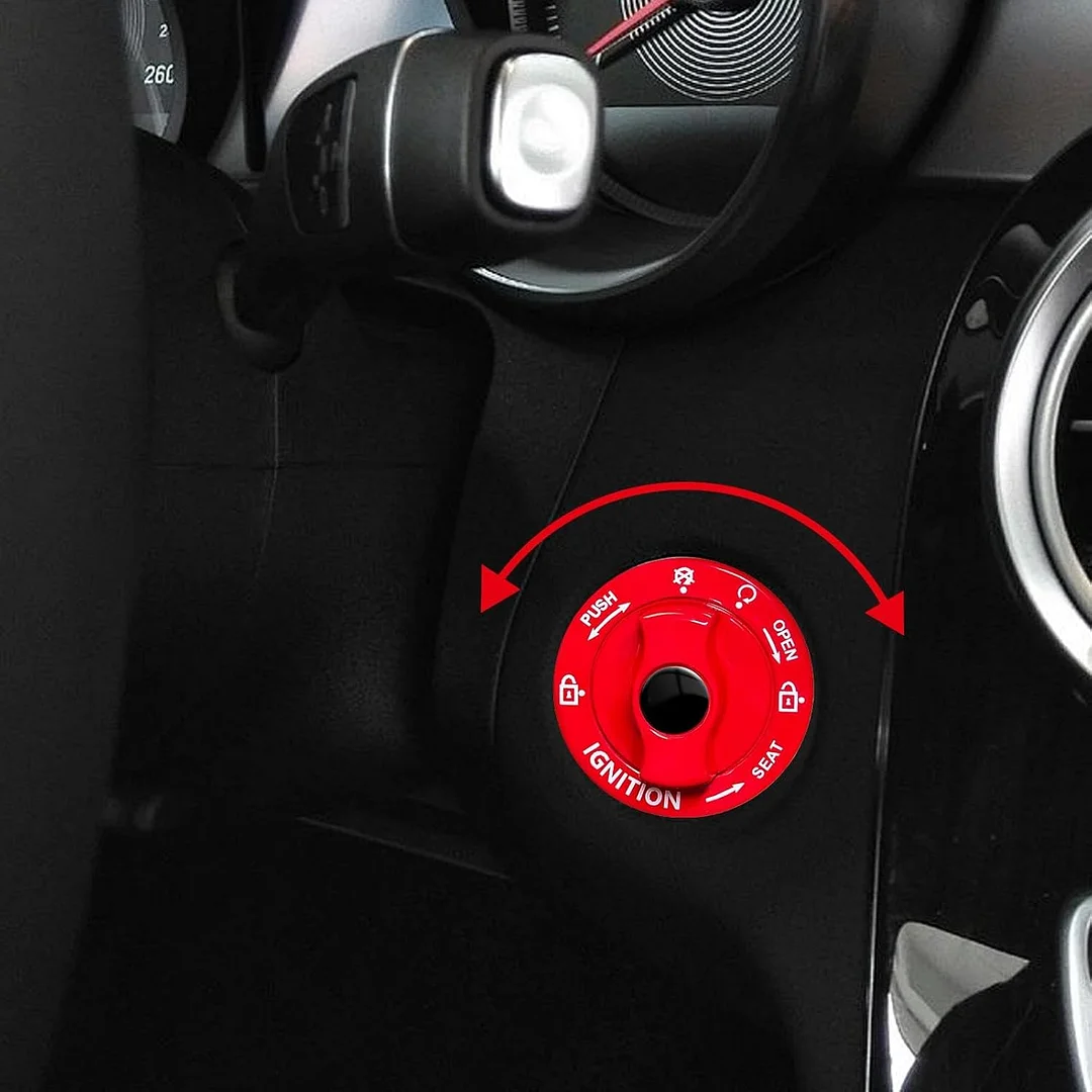 Push Button Start Cover - Metal Car Engine Start Stop Button Cover
