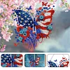 Independence Day Butterfly 2D Flat DIY Diamond Art Pendant Wall Door Decoration