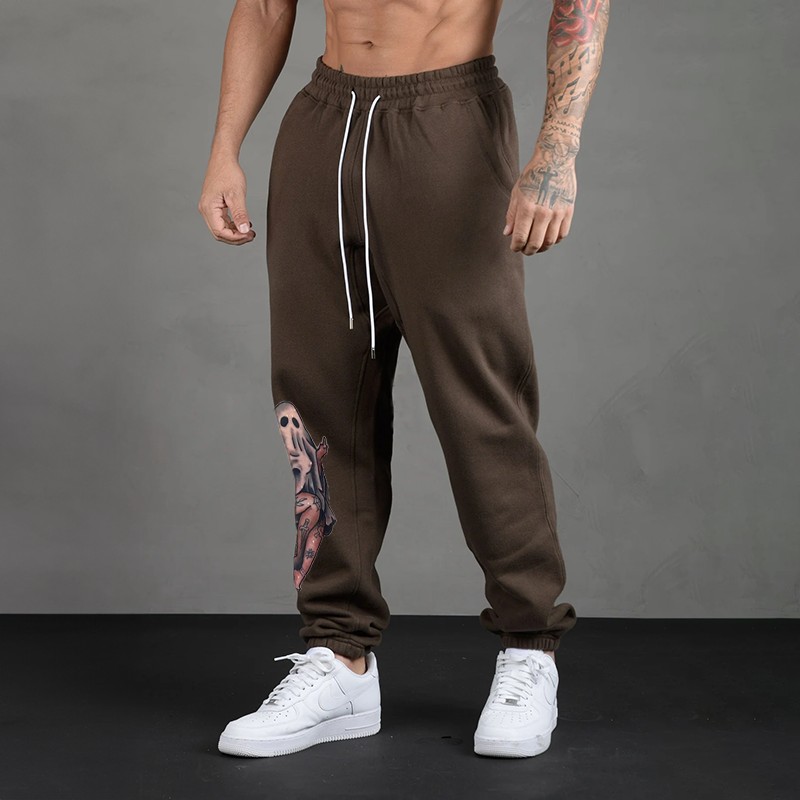 Naughty Sexy Naked Lady Ghost GRAPHIC PRINT JOGGERS