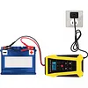 12V6A EU Battery Charger Smart Fast Charger with Intelligent Pulse Repair Battery Smart Fast Charge Tool Digital Display High Power Fast Chargers Universal for Cars and Motorcycles