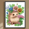 >SALE<5D DIY Partial Special Shaped Drill Diamond Painting Hedgehogs Kit Decor 30x40cm