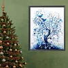 Diamond Painting -DIY Round Drill Blue Flower Tree(40x50cm)