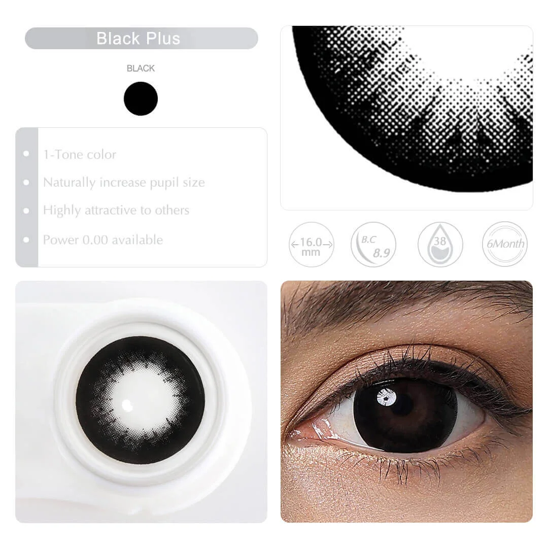 Supersize Black Plus Contacts