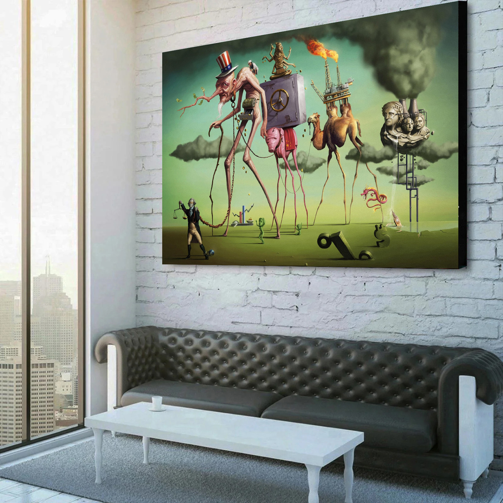 Surreal American Dream by Tiago Hoisel Canvas Wall Art 
