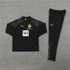 2023/2024 Dortmund Half-Pull Training Suit Black Football Shirt
