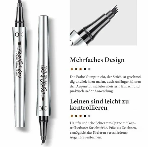Hochqualitativer 3D wasserfester Microblading Augenbrauenstift mit 4 Gabelspitzen Tattoo Stift
