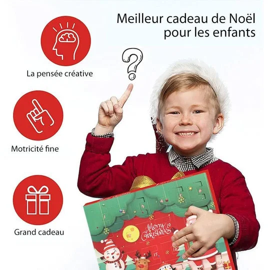 Calendrier De Compte &agrave; Rebours 24 jours Bricolage Perl&eacute; Bo&icirc;te Aveugle Cadeau De No&euml;l Bracelet