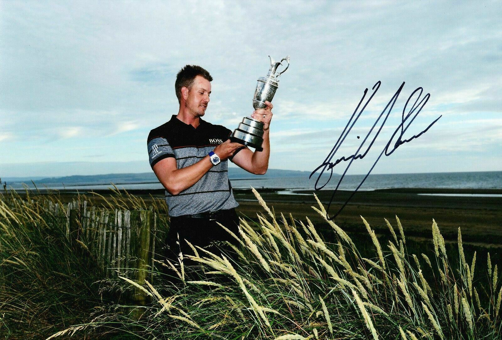 Henrik Stenson Signed 12X8 Photo Poster painting GENUINE Autograph AFTAL COA (3116)