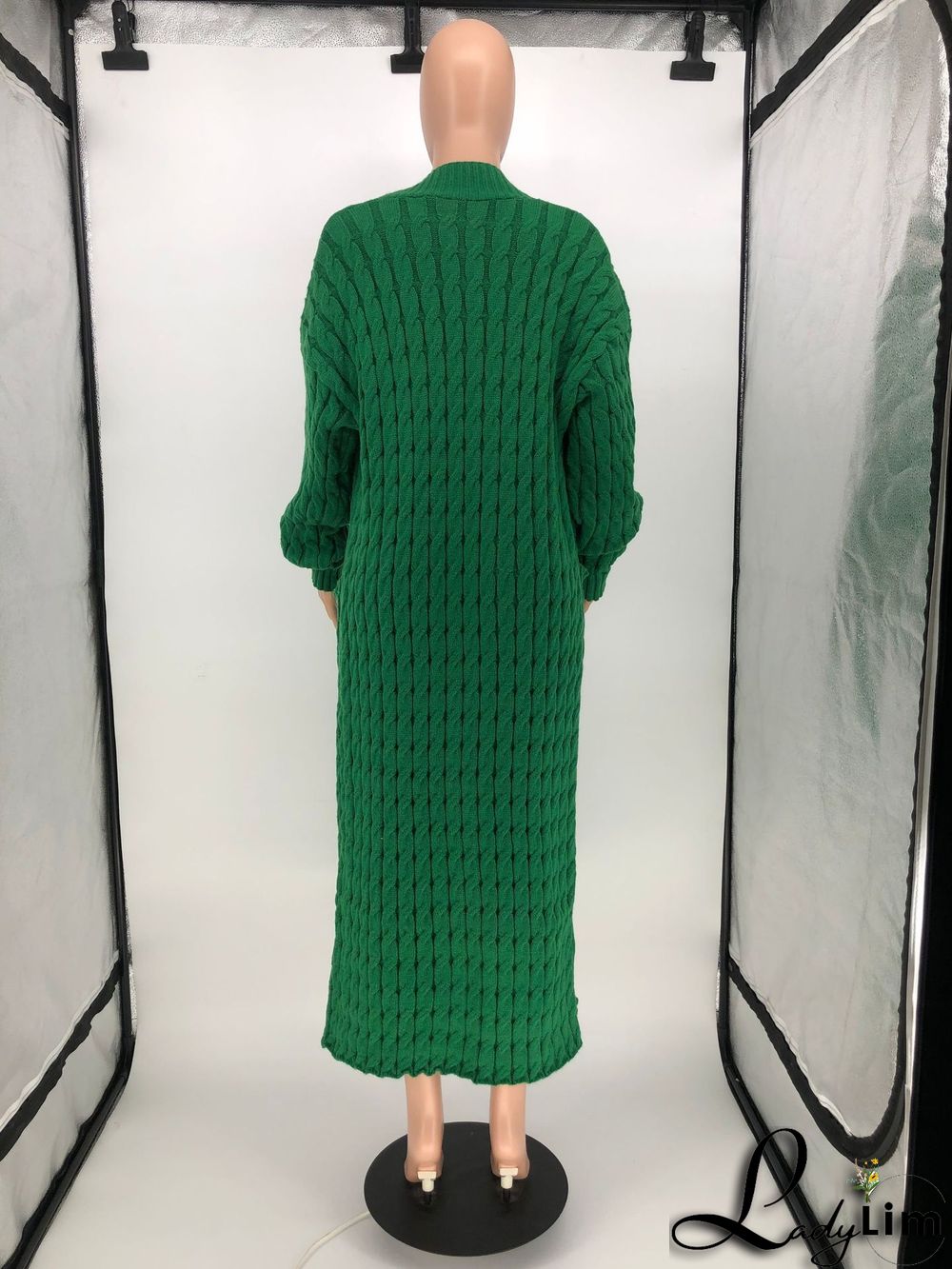 Women Winter Long Sleeve Plush Long Sweater Jacket