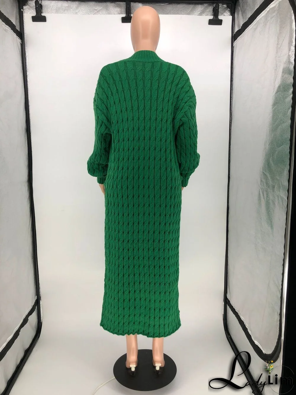 Women Winter Long Sleeve Plush Long Sweater Jacket