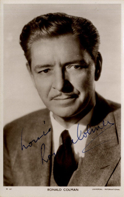 RONALD COLMAN Signed Photo Poster paintinggraph - Film Actor - preprint