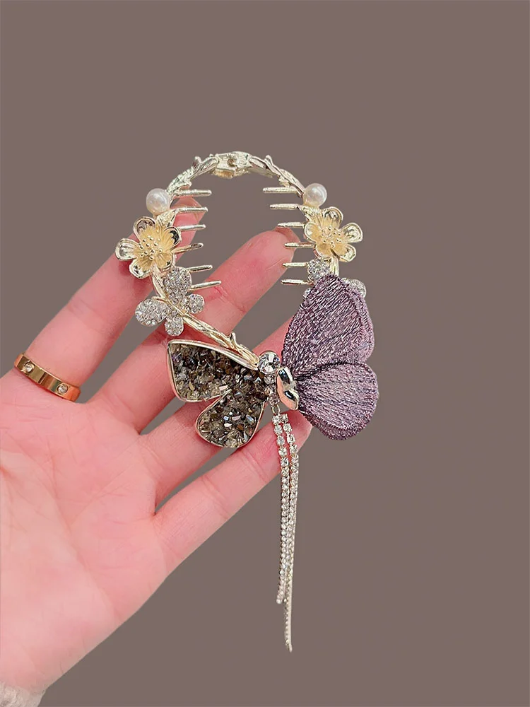 Butterfly Tassel Claw Clip KERENTILA