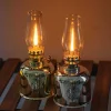 METAL OIL LAMP TRANSPARENT GLASS SMALL OIL LAMP SUITABLE FOR OUTDOOR CAMPING INDOOR HOME DECORATION ROOM OIL LAMP KEROSENE LAMP SUITABLE FOR TABLE DECORATION LIGHTING TABLE LAMP OIL LAMP