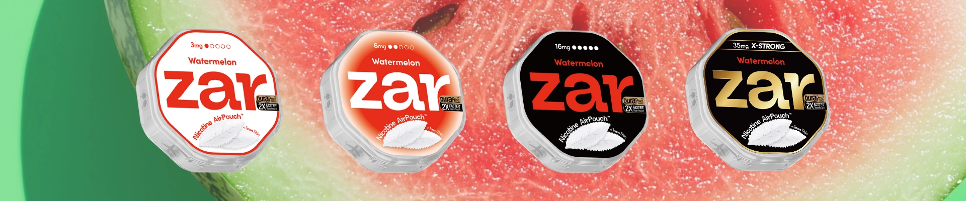 Watermelon Nicotine Pouches | zar AirPouch | zarpouch.shop