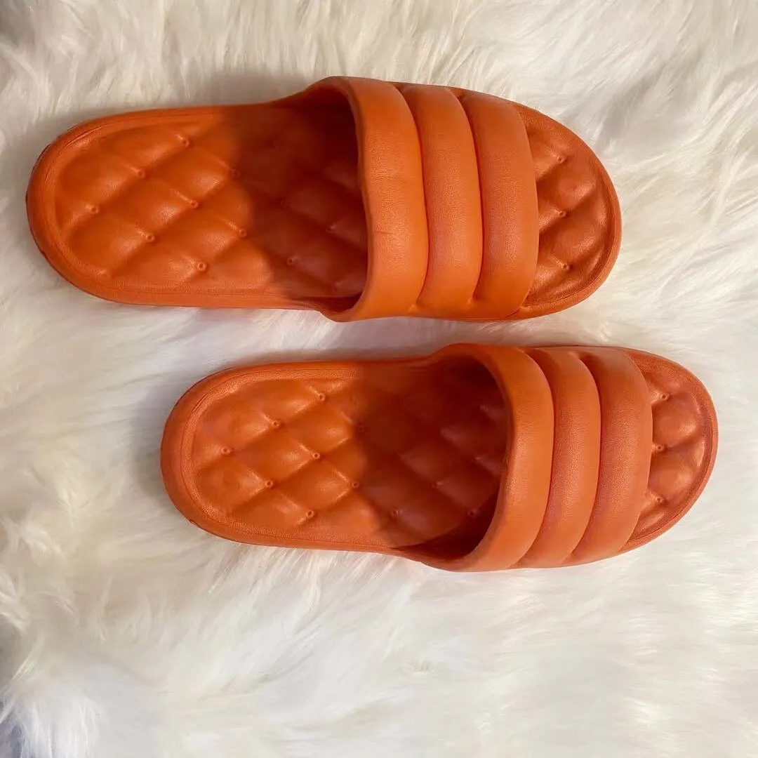 Soft Non-slip Home Slippers Men Women Summer Bathroom Bath Platform Shoes Mute EVA Sofa Flip Flops Thick Sole Slides Indoor