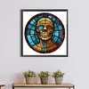 >SALE<5D DIY Full Round Drill Diamond Painting Halloween Stained Glass Home Decor