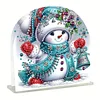 Diamond Painting Acrylic Snowman Paper Towel Storage Rack Decor