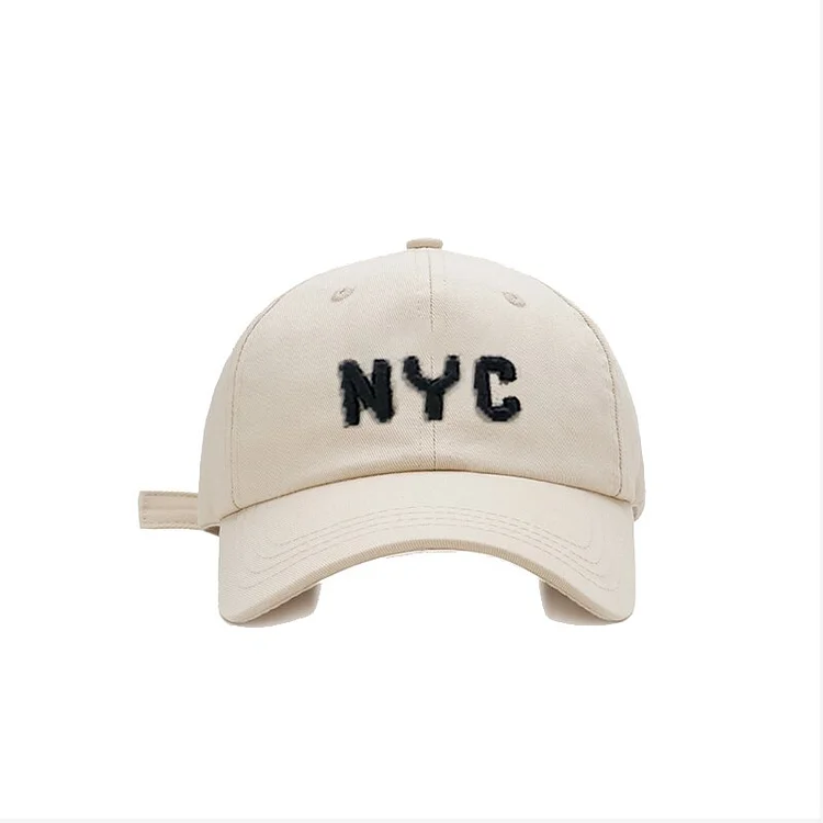 3D NYC Embroidery Womens Baseball Cap Snapback Kpop Hip-Hop Mens Baseball Cap For female Cotton Cotton BQM100
