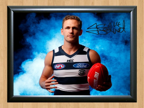 Joel Selwood Geelong Cats Autographed Signed A4 Photo Poster painting Poster AFL Memorabilia A3 11.7x16.5