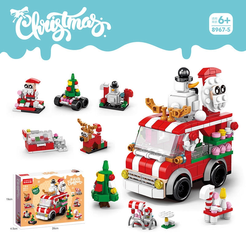 Compatible With Small Particles Christmas Building Blocks Suit Children Assembled Christmas Tree Toys Santa Claus