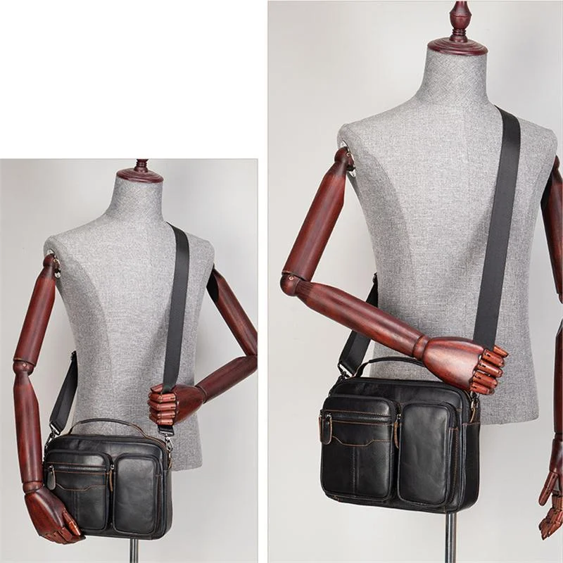 Premium Quality Top-Handled Detachable Sling Strap Multi-Pocket Crossbody Bag