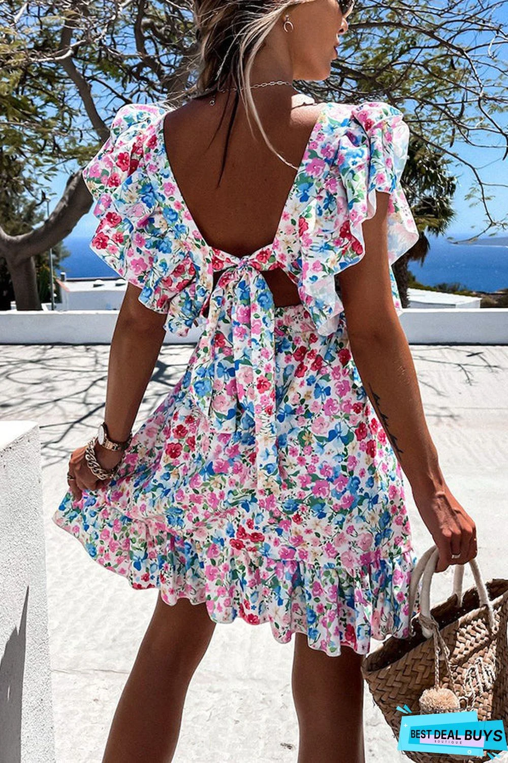 Beachside Dreaming Floral Mini Dress