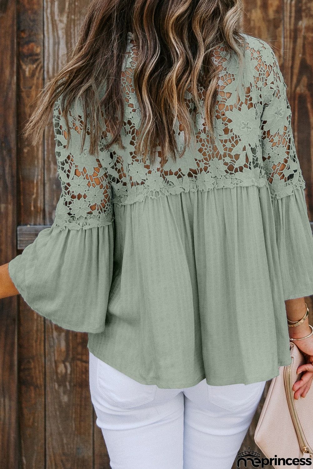 Crochet Lace Button Top