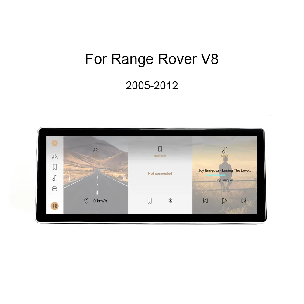 12,3 Zoll Android Auto GPS Bildschirm Upgrade Multimedia Player f&uuml;r Land Rover V8 2005-2012