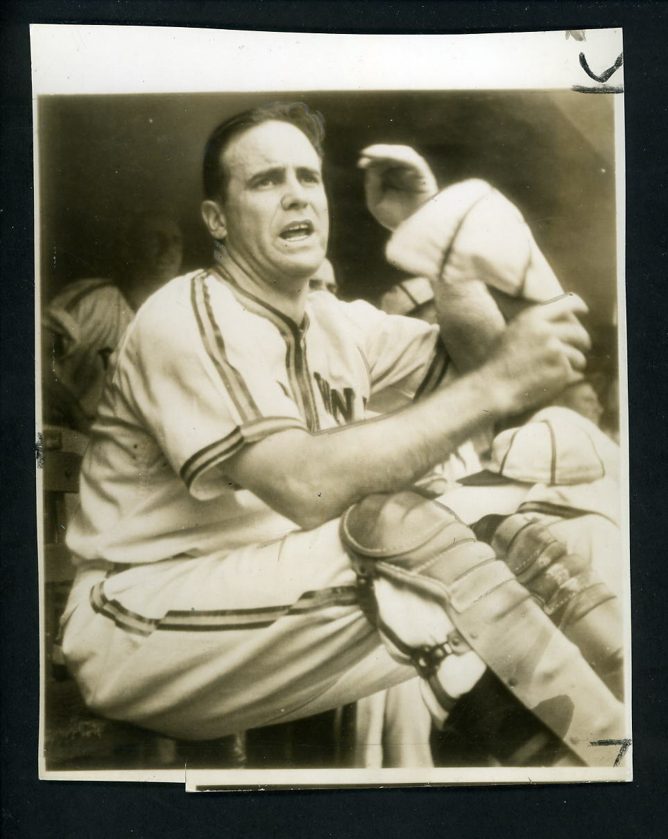 Luke Sewell 1942 Press Photo Poster painting St. Louis Browns Manager