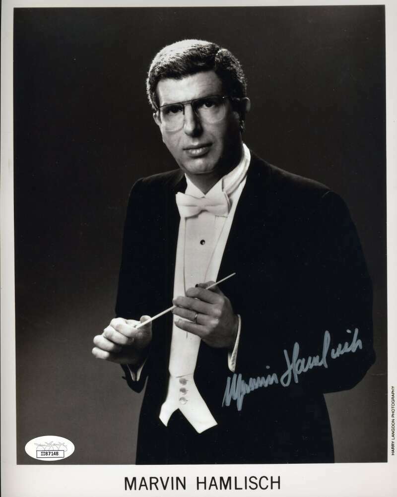 Marvin Hamlisch JSA Coa Signed 8x10 Photo Poster painting Autograph