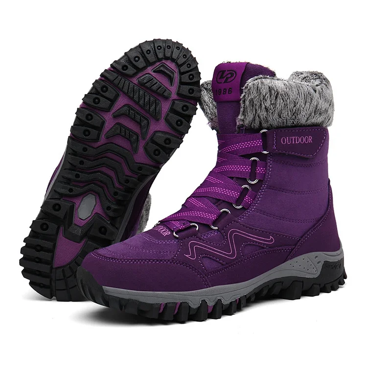 Orthopedic Winter Snow Ankle Boots Warm Fur Arch Support Women Shoes  Stunahome.com