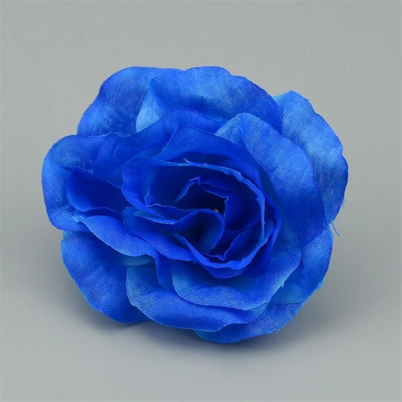 3/10pcs Large Artificial Silk Rose Flower Heads 9cm For Wedding Party Decoration DIY Scrapbook Flower Wall Craft Fake Flowers