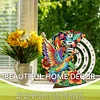 DIY Special Shape Hummingbird Diamond Painting Spinning Calendar Kit