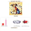 Framed Dog - DIY Button Art Painting Kit for Creativity DIY Pearl Dot Crafts for Gift Home Wall Decor 30*30CM