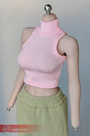 1/6 Female figure tight-fitting shoulder-cut T-shirt bottoming vest clothing model for 12 inch action figure accessories-aliexpress