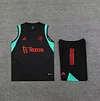 2023/2024 Manchester United pre-match training Black Jersey+Shorts 1:1 Thai Quality