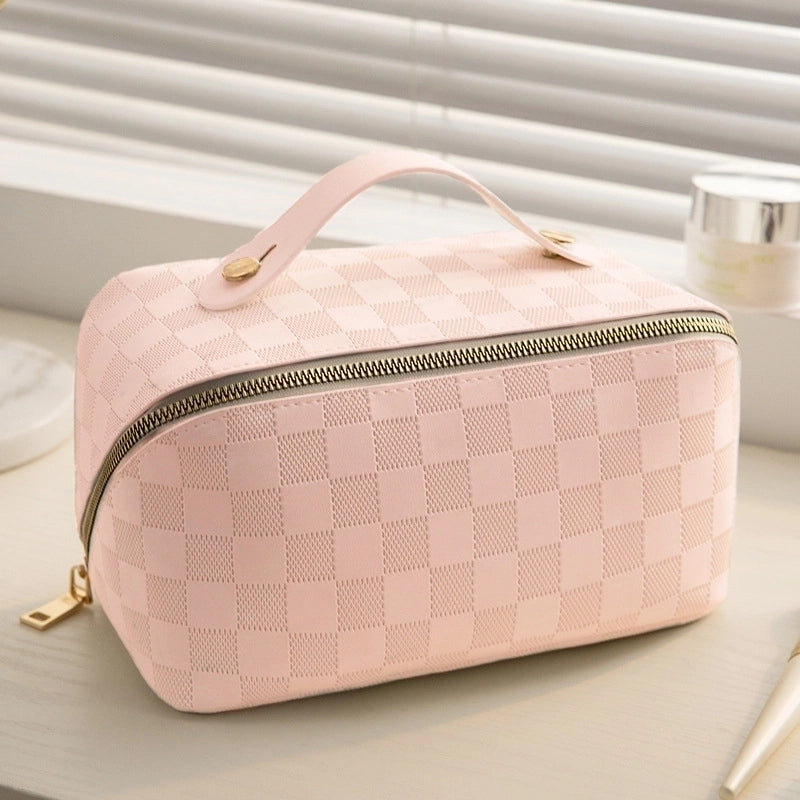 Women’s All Seasons Pu Leather Basic Cosmetic Bag