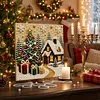 Christmas House Xmas Pearl Painting DIY Kit with Frame 30x30cm
