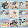 YUNZII ACTTO B303 Wireless Typewriter Keyboard, Bluetooth Connection, Cute Retro Aesthetic Design with Integrated Stand for Tablet, Phone, PC and Win/Mac/Android