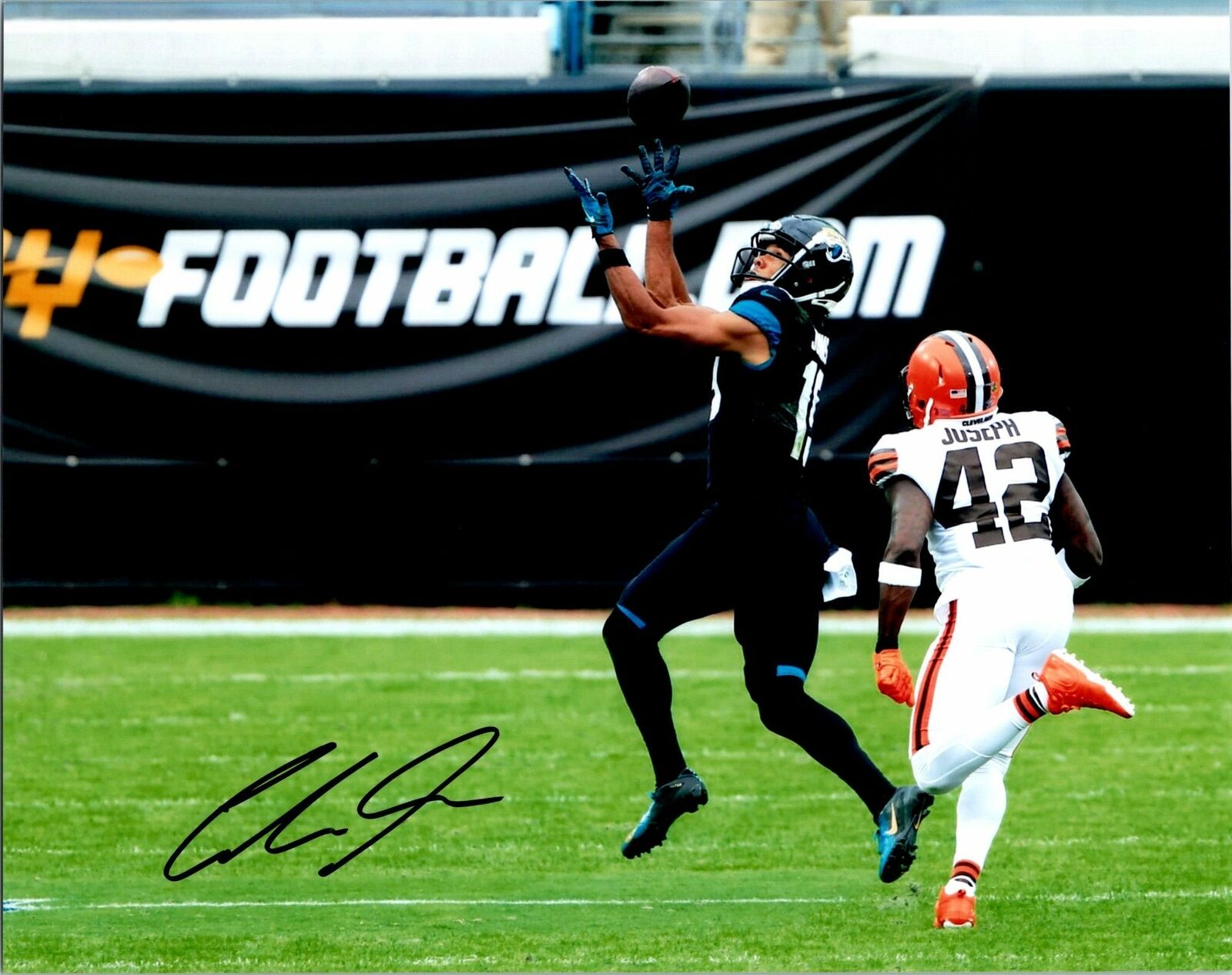 Collin Johnson Signed 8x10 Photo Poster painting Jacksonville Jaguars Catch Vs Browns AWM COA