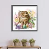 Diamond Painting-DIY Crystal Rhinestone Cat in The Nest